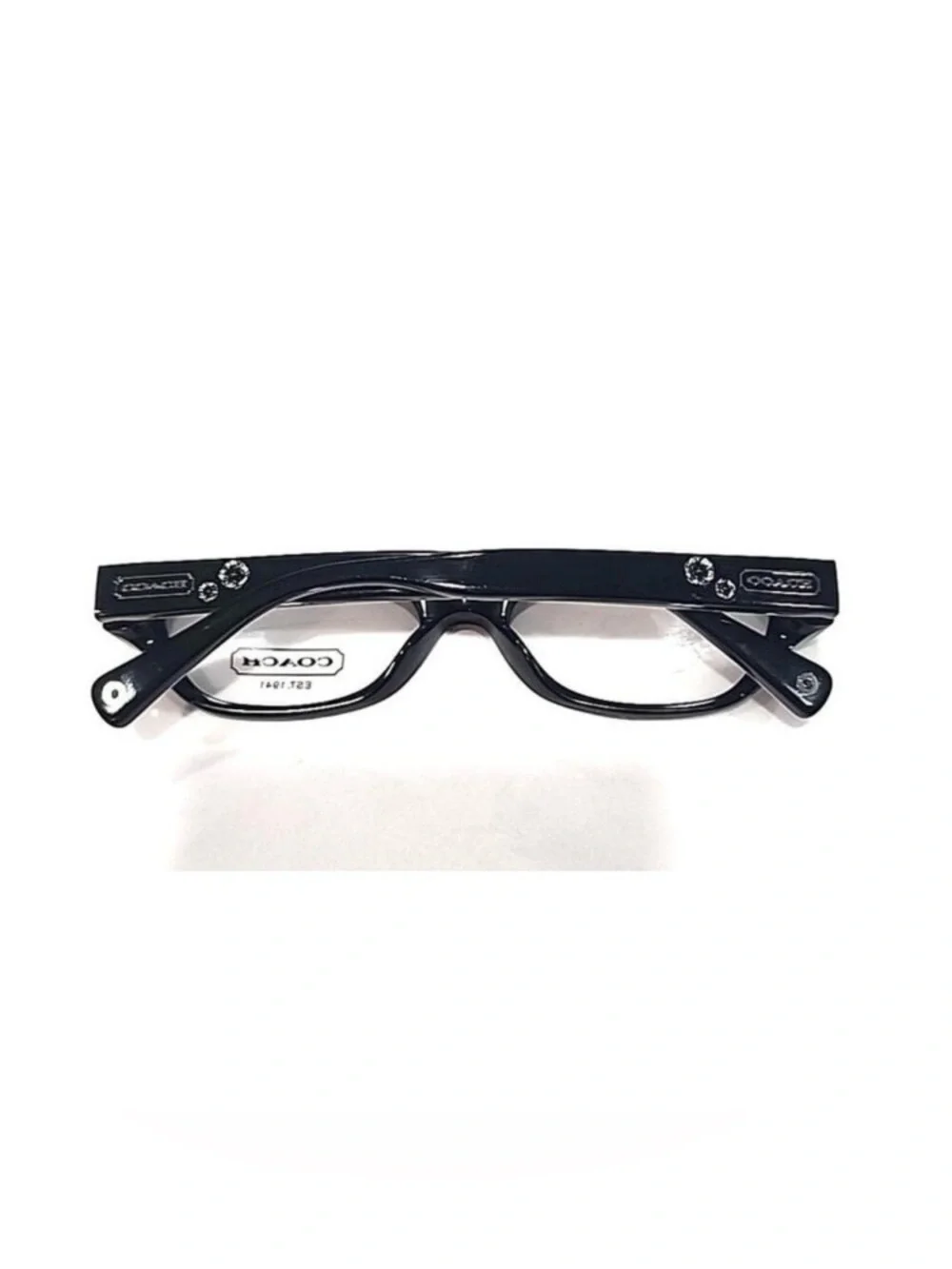 Coach HC6015 Delaney 5034 Small Black Raspberry Oval Eyeglasses 50-16-130 EUC